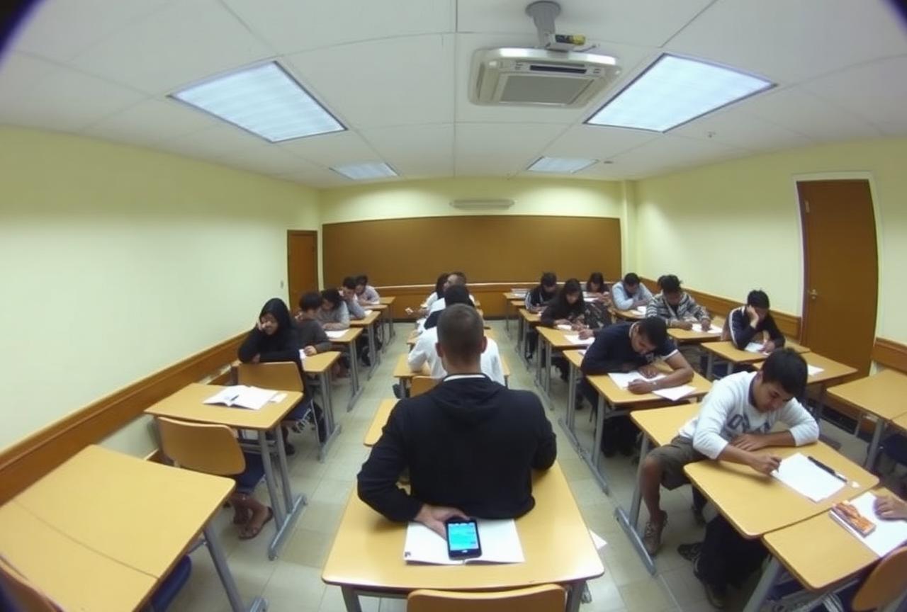 Telefon examen sala